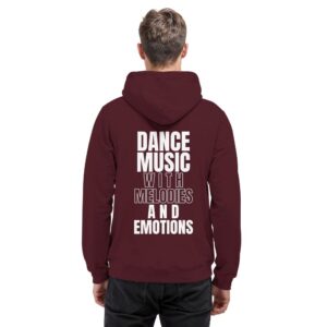 back-basic-unisex-hoodie-burgundy-485-207f-1000x.jpg Backprint Dance Music With Melodies And Emotions - Basic Unisex Hoodie