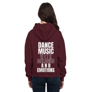 back-basic-unisex-hoodie-burgundy-487-207f-1000x.jpg Backprint Dance Music With Melodies And Emotions - Basic Unisex Hoodie