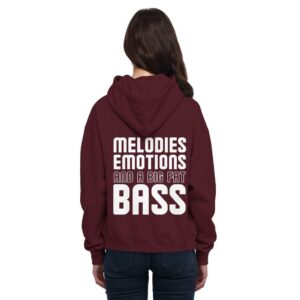 back-basic-unisex-hoodie-burgundy-487-fd25-1000x.jpg Backprint Melodies Emotions Big Fat Bass - Basic Unisex Hoodie