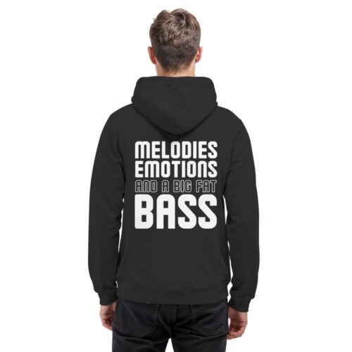 Backprint Melodies Emotions Big Fat Bass - Basic Unisex Hoodie