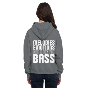 back-basic-unisex-hoodie-steel-grey-solid-487-fd25-1000x.jpg Backprint Melodies Emotions Big Fat Bass - Basic Unisex Hoodie