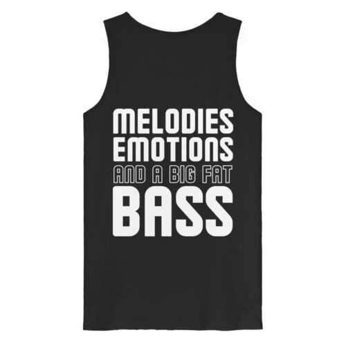 Backprint Melodies Emotions Big Fat Bass - Tank Top