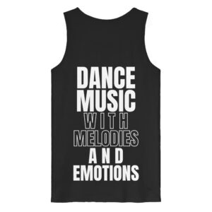 back-organic-tank-top-black-432-c85e-1000x.jpg Backprint Dance Music With Melodies And Emotions - Organic Tank Top