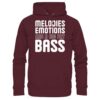 Melodies Emotions And A Big Fat Bass - Basic Unisex Hoodie