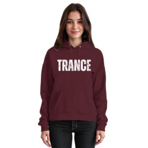 front-basic-unisex-hoodie-burgundy-486-7916-1000x.jpg Trance Distressed - Basic Unisex Hoodie