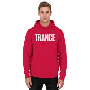 front-basic-unisex-hoodie-fire-red-484-7916-1000x.jpg Trance Distressed - Basic Unisex Hoodie