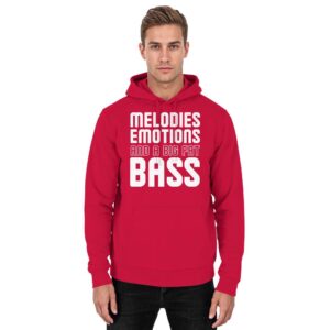 Melodies Emotions And A Big Fat Bass - Basic Unisex Hoodie