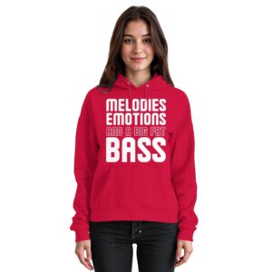 Melodies Emotions And A Big Fat Bass - Basic Unisex Hoodie