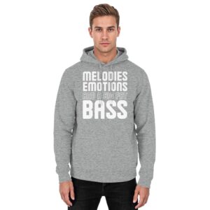 Melodies Emotions And A Big Fat Bass - Basic Unisex Hoodie