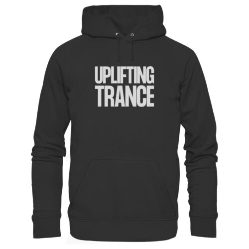 Uplifting Trance Grey Typographic - Basic Unisex Hoodie
