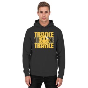 front-basic-unisex-hoodie-jet-black-484-b55c-1000x.jpg Trance Smiley - Basic Unisex Hoodie