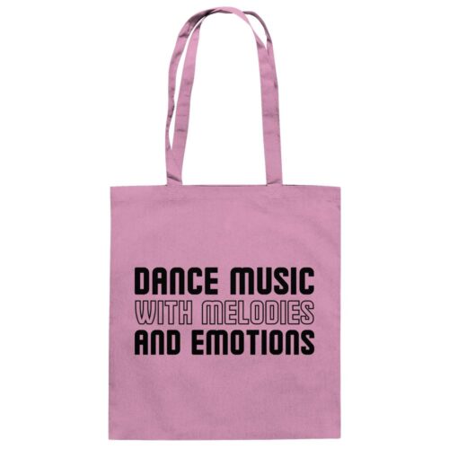 Dance Music With Melodies And Emotions Black Font - Tote Bag