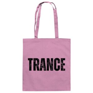 Trance Distressed Black Font - Tote Bag