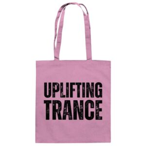 Uplifting Trance Distressed Black Font - Tote Bag