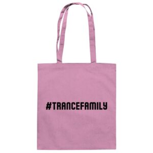 Hashtag Trance Family Black Font - Tote Bag