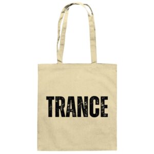 Trance Distressed Black Font - Tote Bag