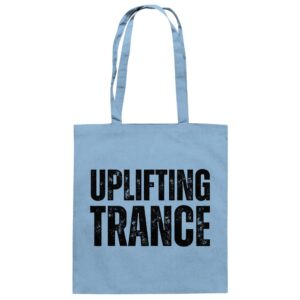 Uplifting Trance Distressed Black Font - Tote Bag