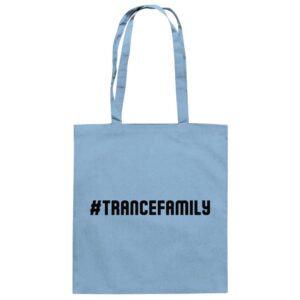 Hashtag Trance Family Black Font - Tote Bag