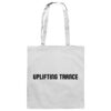 front-baumwolltasche-white-799-111a-1000x.jpg Uplifting Trance Minimalist Design Black Font - Tote Bag
