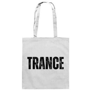 Trance Distressed Black Font - Tote Bag