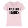 Uplifting Trance T-Shirt Distressed Black Font - Ladies Premium Shirt