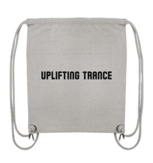 Uplifting Trance Minimalist Design Black Font - Gym-Bag