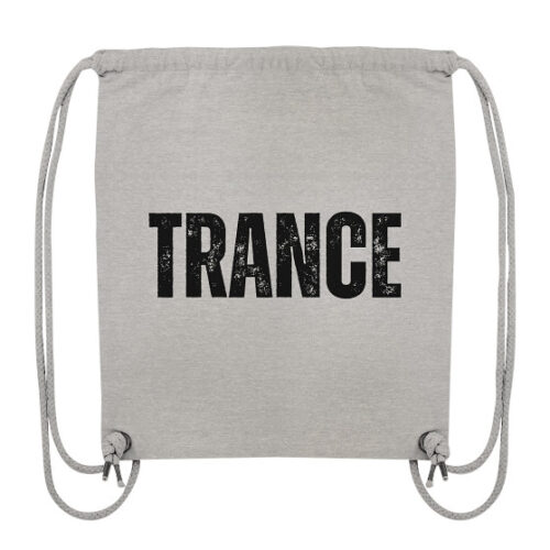 Trance Distressed Black Font - Gym-Bag