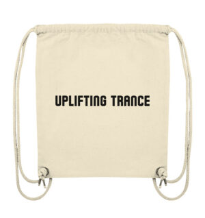 Uplifting Trance Minimalist Design Black Font - Gym-Bag