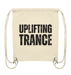 Uplifting Trance Distressed Black Font - Gym-Bag