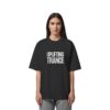 Uplifting Trance Grey Typographic - Oversize Shirt