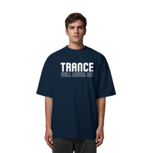 front-organic-oversize-shirt-french-navy-837-6d4e-1000x.png Trance Will Never Die - Oversize Shirt
