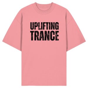 Uplifting Trance Distressed Black Font - Oversize Shirt
