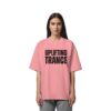Uplifting Trance Distressed Black Font - Oversize Shirt