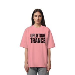Uplifting Trance Distressed Black Font - Oversize Shirt
