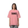 Trance Distressed Black Font - Oversize Shirt