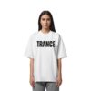 Trance Distressed Black Font - Oversize Shirt
