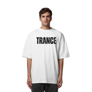 Trance Distressed Black Font - Oversize Shirt