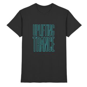 Uplifting Trance T-Shirt Cyan Design - Premium Shirt