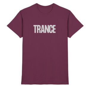 front-premium-shirt-burgundy-368-33a5-1000x.jpg Trance T-Shirt Grey Typographic - Premium Shirt