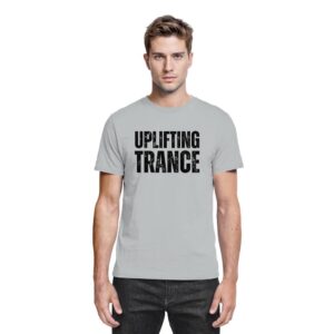 Uplifting Trance T-Shirt Distressed Black Font - Premium Shirt