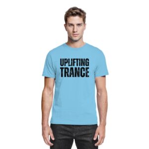 Uplifting Trance T-Shirt Distressed Black Font - Premium Shirt