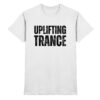 Uplifting Trance T-Shirt Distressed Black Font - Premium Shirt